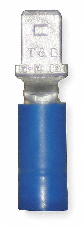 STA-KON Wire Disconnect: Male Tab - Partially Insulated Quick Disconnects