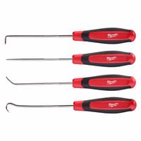 MILWAUKEE Hook/Pick Set: Steel, Angle/Hook/Straight, 90° Angle/Hook/Straight Tip (MPN 48-22-9215). Key specifications — attr1004944: MILWAUKEE; attr1016102: Steel; attr1016110: Plastic; attr1016098: Hook/Pick Set; attr1016101: Hook; attr1016108: Screwdriver; attr1016111: Storage Tray; attr1034911: Steel.
