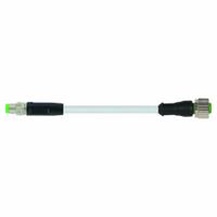MURRELEKTRONIK Cordset: M8 Male Straight X M12 Female Right Angle, PVC, Gray, 0.6 m Cable Lg (MPN 7000-88261-2100060). Key specifications — Cable Jacket Color: Gray; IP Rating: IP65; Wire Size: 24 AWG; Brand: MURRELEKTRONIK.