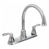 CLEVELAND FAUCET GROUP Kitchen Faucet: 40617, Metal, Centerset, Deck, 4 Mounting Holes, Chrome, Arc. Key specifications — Series: 40617; Brand: CLEVELAND FAUCET GROUP.
