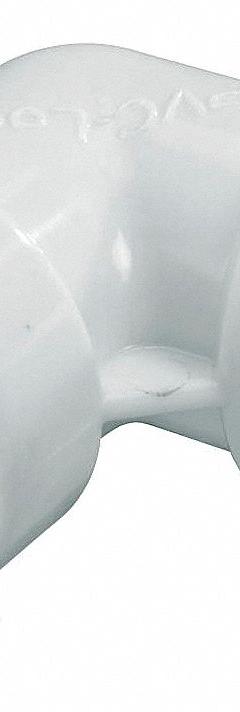 HYDRORAIN Elbow: 3/4" Tube, ABS Plastic, 150 psi Max Working Pressure, 1.75 in Wd, 1.75 in Ht (MPN 07774). Key specifications — Connection: 3/4" Tube; Material: ABS Plastic; Product Type: Elbow.