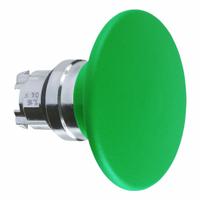 SCHNEIDER Mushroom Head Push Button: Green, 22 mm Mounting Size, Metallic, Momentary (MPN ZB4BR3). Key specifications — Brand: SCHNEIDER; Action: Momentary; Series: XB4; Push Button Material Type: Metallic.
