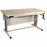PRO-LINE Ergonomic Work Bench: Adj Ht, Maple, 72 in x 30 in, 500 lb Overall Load Capacity, Beige (MPN EL7230M-H11). Key specifications — Brand: PRO-LINE.