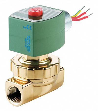 REDHAT Solenoid Valve: 2-Way, Normally Closed, 3/4 in Pipe Size, 24/60V AC - 2-Way/2-Position, Normally Closed Solenoid Valves