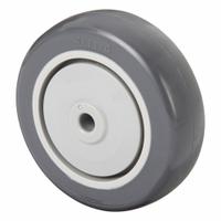 SHEPHERD Caster Wheel: 4 in Wheel Dia., 1 1/4 in Wheel Wd, Polyurethane, 300 lb Load Rating, Std (MPN WH04.0X1.25TPU33(GG)375). Key specifications — Brand: SHEPHERD; Wheel/Tread Color: Gray.