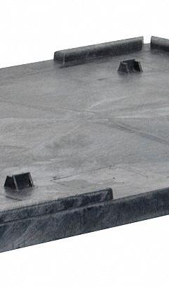 BUCKHORN Bulk Container Lid: 42 1/2 in x 29 3/4 in, Black, Plastic (MPN TL4229040010000). Key specifications — Brand: BUCKHORN; Material: Plastic; Compatible Manufacturer Model Number: BF4229.