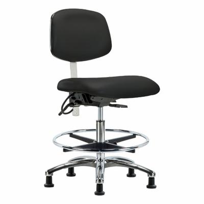 APPROVED VENDOR ESD/Cleanroom Task Chair: Vinyl, Armless, Ht Range 21 1/2 in to 29 in, 19 in Seat Wd - Vinyl ESD & Cleanroom Chairs