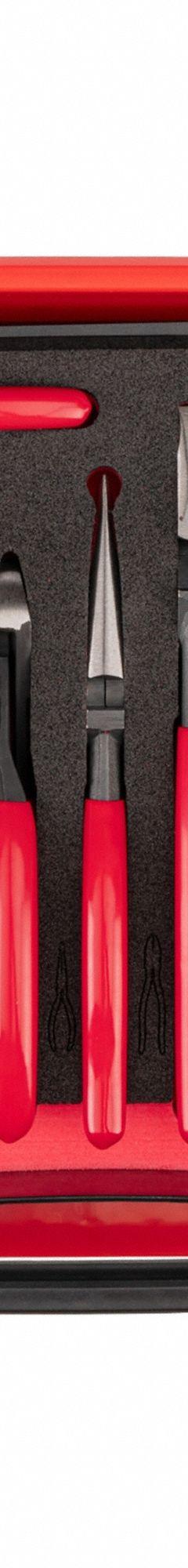 TEKTON Hand Tool Set: 12 Total Pcs, Pliers, SAE, Modular Tool Drawer with Foam Inserts (MPN PLR96001). Key specifications — attr538253: TEKTON; attr548973: Long-Nose Pliers.