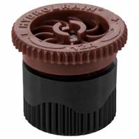 HYDRORAIN Adjustable Arc Spray Nozzle: 0° to 360°, 12 ft, 0.39 to 8.97 gpm, 15 to 30 psi, Plastic (MPN 04103). Key specifications — Throw Radius: 12 ft; Brand: HYDRORAIN; Flow Rate: 0.39 to 8.97 gpm; Pattern: 0° to 360°; Pressure Range: 15 to 30 psi; Sprinkler Head or Nozzle Type: Adjustable Nozzle.