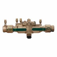 WATTS Backflow Preventer: 009, Std Configuration, Bronze, 1 1/2 in Pipe Size, FNPT, 33°F – 180°F (MPN 1-1/2 009M2-QT). Key specifications — Shut-Off Valve Type: Ball Valve; Connection Type: FNPT.