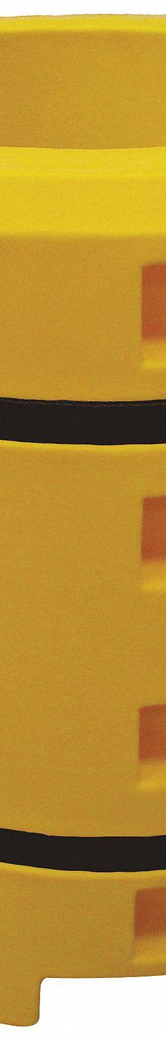 SENTRY Column Protector: 6 in, 6 in, 6 in (H-Beam)/6 in (Square)/8 5/8 in (Round), 42 in Overall Ht (MPN CS2442-9R). Key specifications — Color: Yellow; Maximum Compatible Column Length: 6 in; Minimum Compatible Column Length: 6 in; Brand: SENTRY; Material: LLDPE.