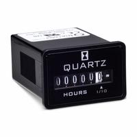 TRUMETER Hour Meter: Hour Meters, Front Panel Mounting, Analog, 1 1/8 in x 1 5/8 in, Analog, Tenth (MPN 722-0002). Key specifications — Mounting Style: Flush; Standards: CUL; Bezel Face Shape: Rectangular; Hour Unit Increment: Tenth; NEMA Enclosure Rating: 12; Brand: TRUMETER; Manufacturer Part Number: 722-0002; Meter Type_Broad: Analog.