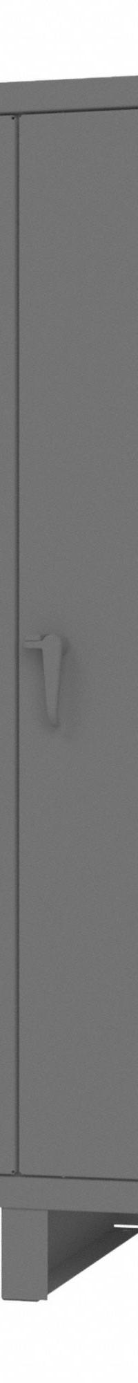 DURHAM MFG Storage Cabinet: 60 1/4 in x 30 1/4 in x 78 in, Swing Handle & Padlockeable, Legs, Gray (MPN HDC-306078-4S95). Key specifications — attr62713: Recessed; attr62698: Gray; attr62736: Welded; attr87895: Legs; attr62693: Assembled; attr62737: Stationary; attr62694: Adjustable; attr62695: Powder Coated.