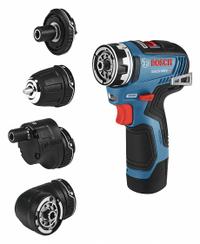 BOSCH Drill: Interchangeable Chuck, 1/4 in Chuck, 1,750 RPM Max., Brushless, Battery Included (MPN GSR12V-300FCB22). Key specifications — attr1169525: Brushless.