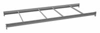 TENNSCO Bulk Storage Deck Level: 96 in x 36 in x 3 5/8 in, 14 ga Beams, 2,150 lb Load Capacity (MPN BPB-96-36). Key specifications — Frame Finish: Epoxy Coated; Frame Material: Steel; Color: Industrial Gray; Includes: (4) 36 in Cross Bars; Brand: TENNSCO.