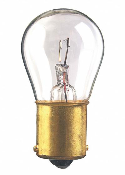 APPROVED VENDOR Incandescent Bulb: Incandescent, Single Contact Bayonet (BA15s), (S) Sign - BA15s Single-Contact Bayonet Base Lamps