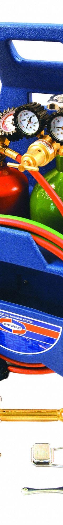 UNIWELD CAP'N HOOK OUTFIT: Acetylene, CGA 200 (MPN KCHPT). Key specifications — Regulator CGA Number (Fuel): CGA 200; Manufacturer Part Number: KCHPT; Brand: UNIWELD.