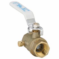 APOLLO Manual Two-Way Ball Valve: 3/4 in Pipe Size, FNPT x FNPT, Brass, 600 psi Max. Op Pressure (MPN 95ALF10401). Key specifications — Handle Material: Zinc-Plated Steel; Brand: APOLLO.