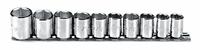 PROTO Socket Set: 3/8 in Drive, 10 Piece, 6-Point, SAE, 5/16 in to 7/8 in (MPN J52122). Key specifications — attr1224269: 3/8 in; attr1204685: Not Tether Capable; attr1204650: 5/16 in to 7/8 in; attr1204673: Socket Bits Not Included; attr1204688: PROTO; attr1206170: Standard Sockets.