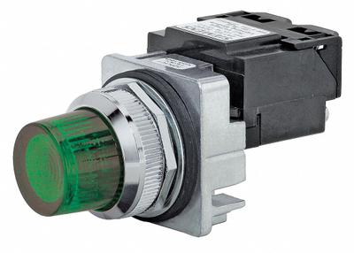 Siemens Pilot Light: 30 mm Panel Mounting Size, Green, LED - LED Pilot-Lights