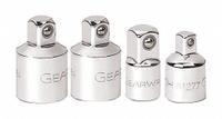GEARWRENCH Socket Adapter Set: 1/2 in_1/4 in_3/8 in Output Drive Size, Square, Chrome (MPN 81217). Key specifications — attr1204997: Square; attr1205006: GEARWRENCH; attr1204986: Chrome; attr1205002: Locking Not Included.