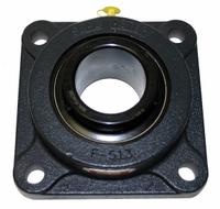 SEALMASTER 4 Bolt Flange Bearing: Radial Ball, 2 11/16 in Bore, Cast Iron, Set Screws, 7 3/4 in Lg (MPN MSF-43). Key specifications — Bore Type: Cylindrical; Brand: SEALMASTER; Lubricant Material: NLGI #2 Equivalent; Mounting Bolt Size: 11/16 in; System of Measurement: Inch.
