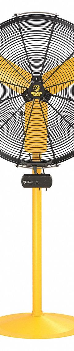 BIG ASS FANS Freestanding Fan: 30 in Blade Dia, Variable Speeds, 1/3 hp Motor HP, Non-Oscillating (MPN F-AE1-3001L10S34V56). Key specifications — Voltage: 120V AC; Brand: BIG ASS FANS; Number of Speeds: Variable; Oscillation: Non-Oscillating; Phase: Single; Application: Industrial.