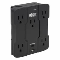 TRIPP LITE Outlet Strip: 5 Outlets, 1,050 J Rated Energy, 3.9 A Current, UL 1449, Black, 5-15P (MPN SK5BUCAM). Key specifications — Brand: TRIPP LITE; Mounting Style: Keyhole.