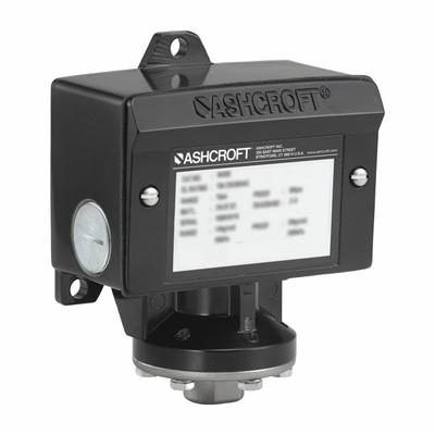 ASHCROFT Pressure Switch: 60 psi – 600 psi, B Series, 4 Pressure Connection Ports - Hazardous-Location Machine Tool Pressure Switches
