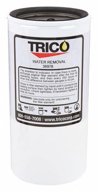 TRICO Hydraulic Filter Element: Paper, 12H997/12H998/12H999, 250 psi Max Pressure, 10 (MPN 36978). Key specifications — attr1017512: TRICO; attr1017524: 12H998.