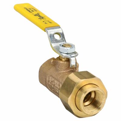 APOLLO Manual Two-Way Ball Valve: 1/2 in, Bronze, Straight, FNPT x FNPT - Bronze Ball Valves
