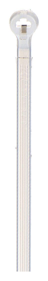 TY-RAP Cable Tie: 4 in Nominal Lg, 5/8 in Nominal Max. Bundle Dia., 0.09 in Wd, Natural, 100 PK (MPN TY523M). Key specifications — Outdoor Use: No; Color: Natural; Brand: TY-RAP.