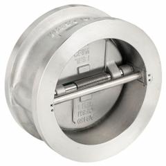 KECKLEY Check Valve: Double Disc, Inline Valve Body, 6 in Pipe Size, Wafer, CF8M Stainless Steel (MPN DD2R-36-364IX-600). Key specifications — Brand: KECKLEY.