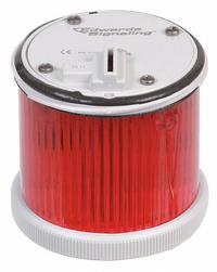 EDWARDS SIGNALING Stacklight Warning Light: Flashing/Steady, 24V AC/24V DC, Red, 70 mm Overall Dia (MPN 270CLEDMR24AD). Key specifications — Brand: EDWARDS SIGNALING; Compatible with Series: 200 Class; Lens Color: Red; Operating Voltage: 24V AC; Manufacturer Part Number: 270CLEDMR24AD.