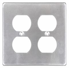HUBBELL KILLARK Weatherproof Cover: Copper-Free Aluminum, FD/FS, Duplex Receptacles, 2 Gangs, 3R (MPN 2FA). Key specifications — Brand: HUBBELL KILLARK; Color: Gray; Compatible with Product Type: Duplex Receptacles; Compatible with Series: FD; Mounting Orientation: Vertical.