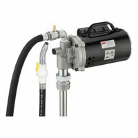 DAYTON Electric Drum Pump: Pump with Hose & Nozzle, 1/2 hp HP, 115 V AC, 4 gpm, Aluminum (MPN 12F735). Key specifications — Brand: DAYTON.