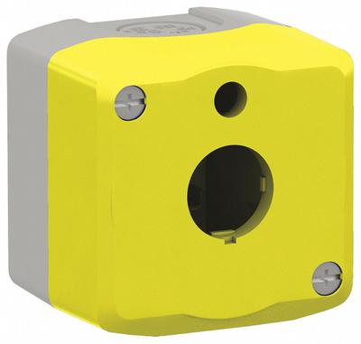 SCHNEIDER Control Station Enclosure: 22mm, 1 Holes, Non-Metallic - Enclosures for 22mm Operators