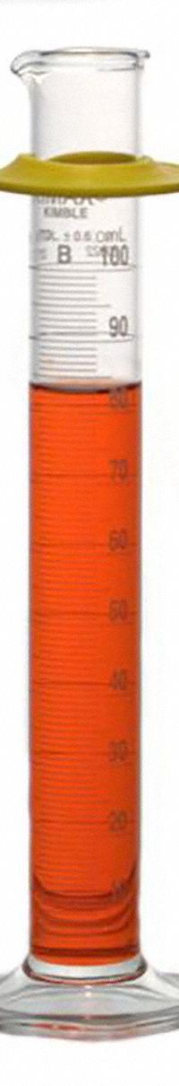KIMBLE Graduated Cylinder: 1 L, B, To Contain (TC), 10 mL Graduation Increments - mL, 50 mL – 1 L (MPN 20022-1000). Key specifications — ASTM Specification: E1272; Brand: KIMBLE; USP Specification: Type I; Closure Included: No; Includes: Bumper.
