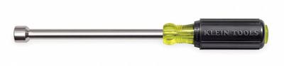 KLEIN TOOLS Hollow Round Shank Nut Driver: Straight, SAE, With Magnetized Tip, Std - Fastener-Holding Nut Drivers