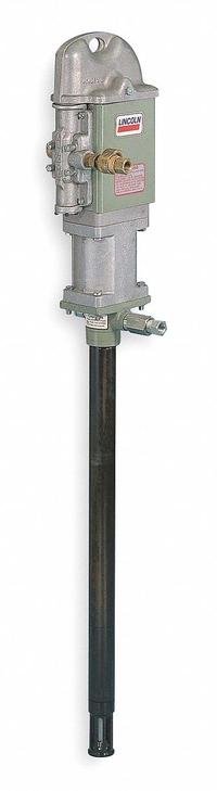 LINCOLN Air Drum Pump: Pump Only, 12:1, 12.6 gpm Max. Flow Rate, 120°F Max. Fluid Temp., Steel (MPN 1901). Key specifications — Brand: LINCOLN; Suction Tube Material: Steel.