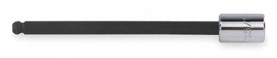 PROTO Socket Bit: 3/8 in Drive Size, Ball Hex Tip, 5/16 in Tip Size, 6 3/32 in Overall Lg - Ball-End Hex Bit Sockets