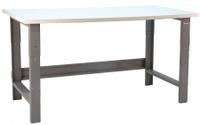 BENCHPRO Workbench: Adj Ht, Plastic, 60 in x 30 in, 1,600 lb Overall Load Capacity, Gray (MPN RE3060). Key specifications — Brand: BENCHPRO.