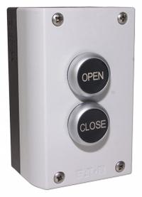 AMERICAN GARAGE DOOR SUPPLY Control Station: Open-Close, Momentary Contacts, Indoor/Outdoor (MPN PBK2). Key specifications — attr1070078: Non-Metallic Enclosure; attr92627: PBK2; attr93592: AMERICAN GARAGE DOOR SUPPLY; attr1070071: Commercial Garage Door Operators; attr1070072: Momentary Contacts; attr1070073: Open-Close; attr1070075: Indoor/Outdoor; attr1070080: Surface Mount.