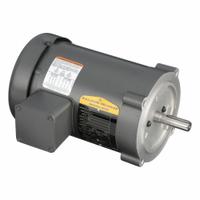 BALDOR General Purpose Motor: C-Face Mount, Totally Enclosed Fan Cooled, 1/4 hp, 230V AC/460V AC (MPN KM3454). Key specifications — Brand: BALDOR; Nameplate Voltage @ 60 Hz: 460V AC; Full Load Current @ 60 Hz: 0.60/1.1/1.2 A; Nameplate RPM @ 60 Hz: 1,770 RPM; Motor Enclosure: TEFC.