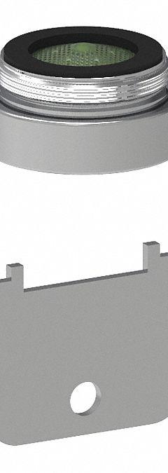 DELTA FAUCET COMPANY Outlet: 0.5 gpm Flow Rate, Laminar Flow Outlet, Chrome Finish, Male (MPN 061203A). Key specifications — Includes: Wrench; Product Type: Outlet; Connection Size: 15/16"; Brand: DELTA FAUCET COMPANY.