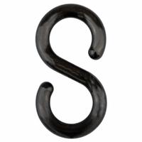 APPROVED VENDOR S-Hook for Plastic Chain Barrier: Black, 2 93/100 in Overall Lg, 9/25 in Overall Wd (MPN 80303-10). Key specifications — attr981836: Plastic.