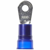 3M Ring Terminal: Blue, Nylon Insulation, #10 Stud Size, 6 AWG to 6 AWG Wire Sizes, 1,000 V (MPN MN6-10R/SK). Key specifications — attr1308027: 3M.