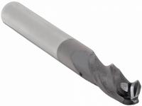 APPROVED VENDOR Ball End Mill: Carbide, AlTiN Coated, 3 Flute, 3/16" Mill Dia, 5/8" LOC, 2" OAL (MPN 222-001113)