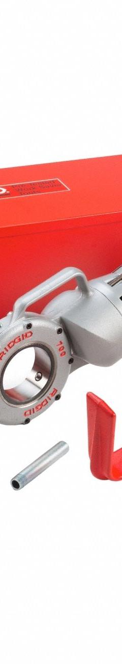 RIDGID Portable Pipe Threading Machine: Corded, 700, For 1/8 in to 2 in Pipe, 6 Die Heads (MPN 45178). Key specifications — attr551379: Case; attr551378: NPT; attr553540: 12R; attr551343: 1/2 in to 2 in.