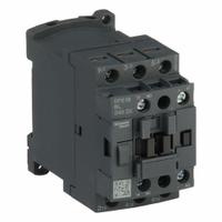 SCHNEIDER IEC Magnetic Contactor: Non-Reversing, 3 Poles, 3NO Contacts, 18 A, 24V DC Coil (MPN DPE18BL). Key specifications — Brand: SCHNEIDER; Integrated Surge Suppression: No.